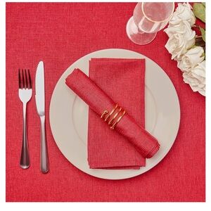 Elegant Red Dining Set